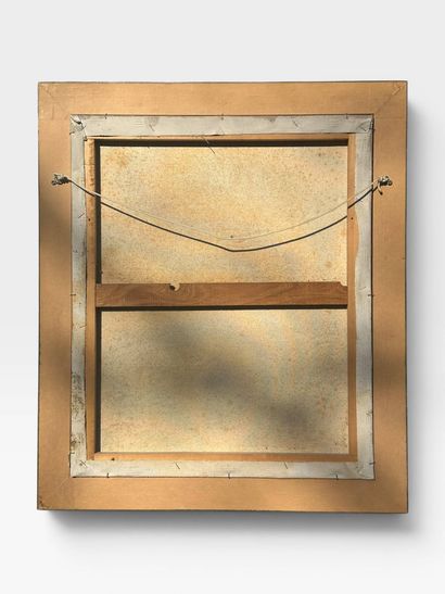 Set comprising 4 framed pieces and one tapestry:
-Three...
