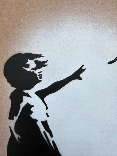 BANKSY (1974), based on 
Balloon Girl (II)
Stencil...