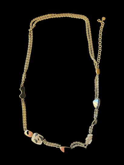 Christian DIOR
Long necklace with two rows...