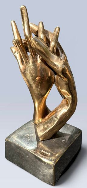 Yves LOHE (né en 1947)
Mains entrelacées,...