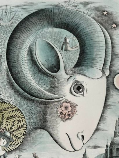 Raymond PEYNET (1908-1999) 
Série astrologie....