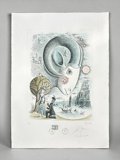 Raymond PEYNET (1908-1999) 
Série astrologie....