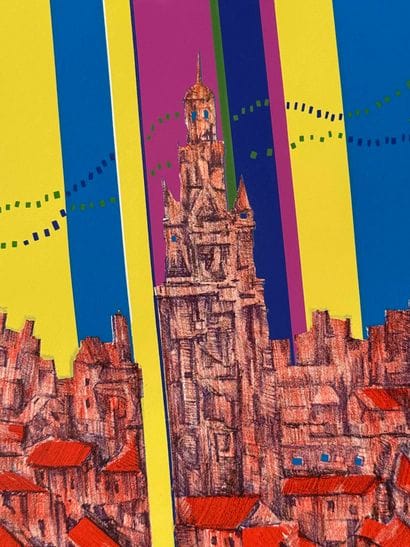 Risaburo KIMURA (1924-2014) 
Madrid
Lithographie...