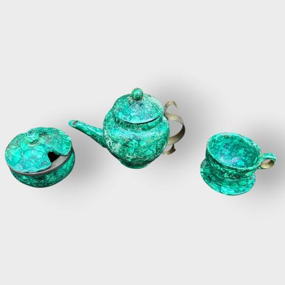 AFRICA, Zaire
Malachite coffee set consisting...