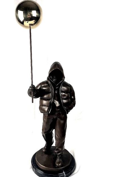 BANKSY (1973), d'après
« Boy with Golden...