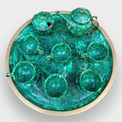 AFRICA, Zaire
Malachite coffee set consisting...