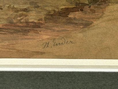 Thomas ENDER (1793–1875)
Mountain Cabin
Watercolor...