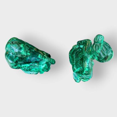 AFRICA, Zaire
Malachite couple
H. 27 and...