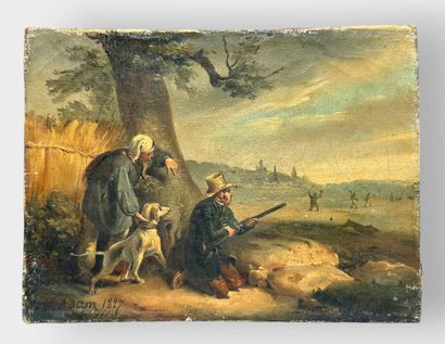 Victor ADAM (1801–1866)
Hunting Scene – 1827
Oil...