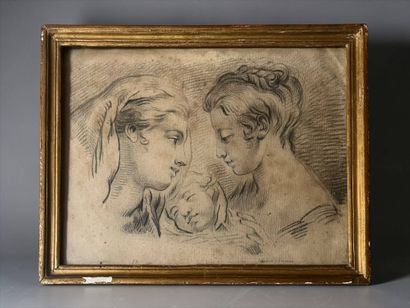 François BOUCHER, after
Study copy of two...