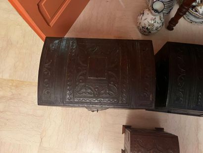 NORTH AFRICA probably
Set of three leather-covered...