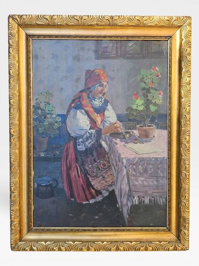 Anton FROLKA (1877–1935) or Antoš FROLKA
Seated...