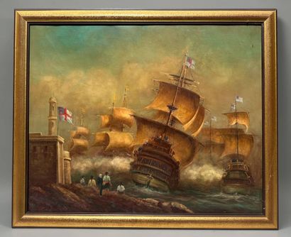 SORMOIGNA?
A scene of a ship on a stormy...