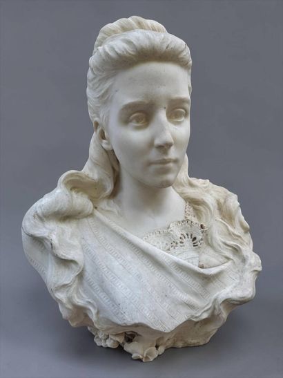 Ernesto GAZZERI (1866-1965)
Portrait d'élégante...