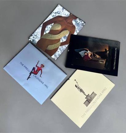 PIRELLI 
Set of 4 calendars from 1990, 1991,...