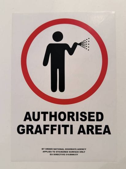 BANKSY (1974), after
“Authorized Graffiti...