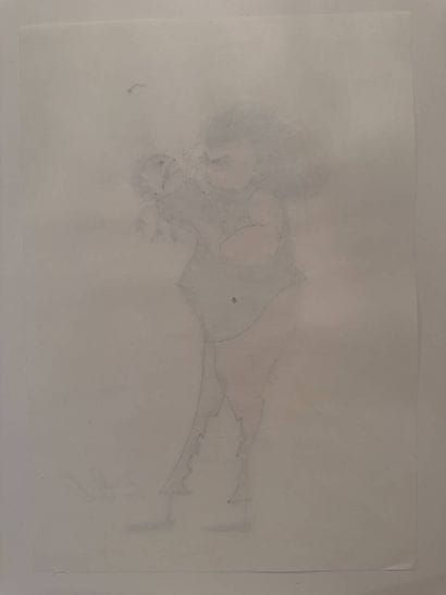 Tim BURTON (1958), after
Pencil and marker...