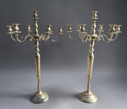 Pair of large 7-light candelabras
Modern...