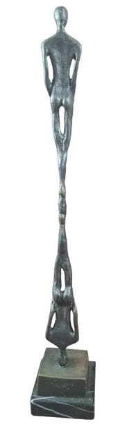 Deux silhouettes humaines
Bronze contemporain...