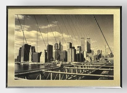 View of the Twin Towers from the Brooklyn...