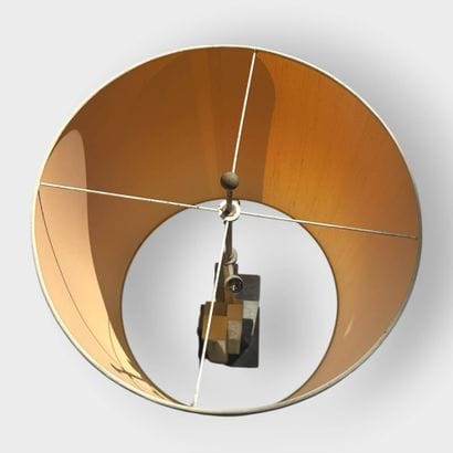 REGENCY-STYLE, 
A pair of brass lamps shaped...
