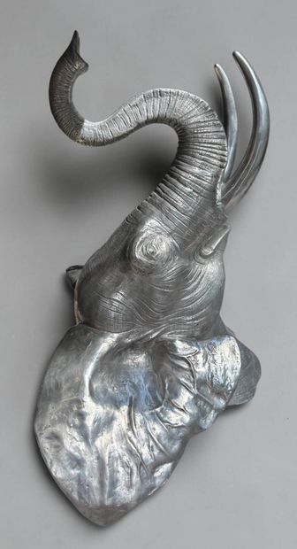 Christian MAAS (1951)
Large Elephant Head
Aluminum...