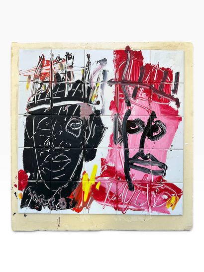 Victor HASCH (1945–2012) 
Portraits
Acrylic...