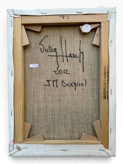 Victor HASCH (1945–2012) 
JM Basquiat – 2012
Oil...