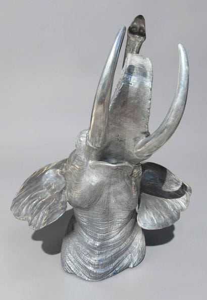 Christian MAAS (1951)
Large Elephant Head
Aluminum...