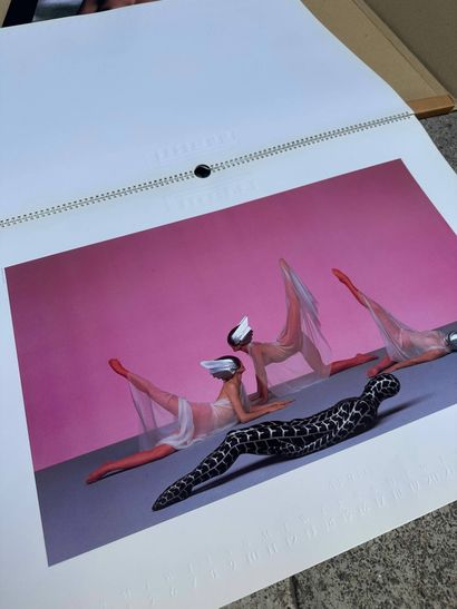 PIRELLI 
Set of 4 calendars from 1986, 1987,...