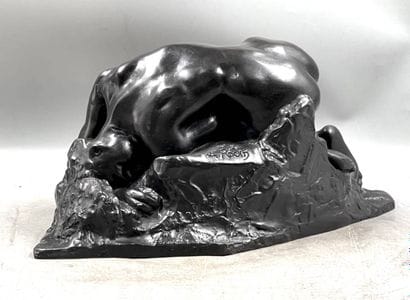 Auguste RODIN (1840-1917), d’après
La Danaïde
Bronze...
