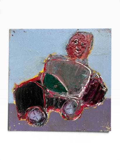 Victor HASCH (1945–2012) 
Man Driving a Car
Acrylic...