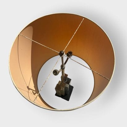 REGENCY-STYLE, 
A pair of brass lamps shaped...
