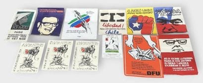 Set of 12 propaganda posters from Chile,...