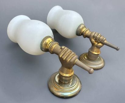 Maison JANSEN, attributed to 
Pair of wall...