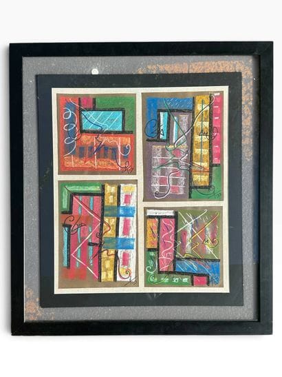 Contemporary Art 
Composition
Pastel on canvas?
83...