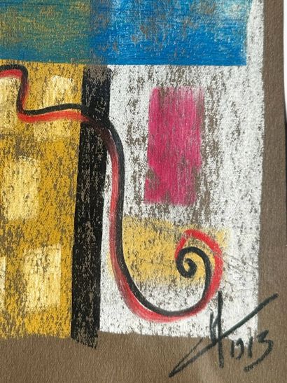 Contemporary Art 
Composition
Pastel on canvas?
83...
