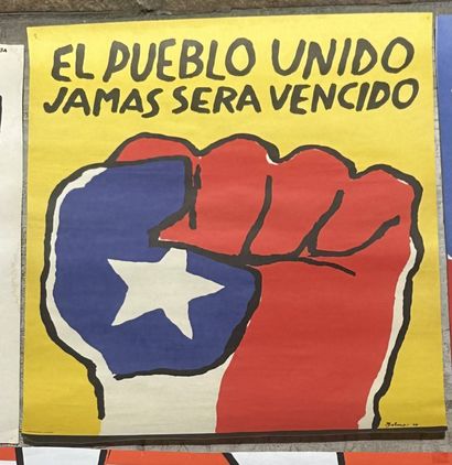 Set of 12 propaganda posters from Chile,...