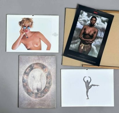 PIRELLI 
Set of 4 calendars from 1986, 1987,...