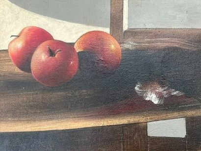 Alain GENEAU (1935)
Nature morte aux pommes....