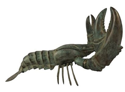 Homard
Sculpture en métal à patine vert-de-gris...