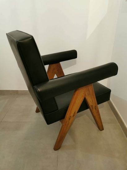 Pierre JEANNERET (1896–1967) Armchair known...