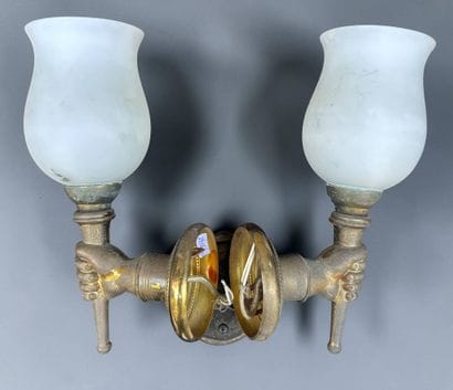 Maison JANSEN, attributed to 
Pair of wall...