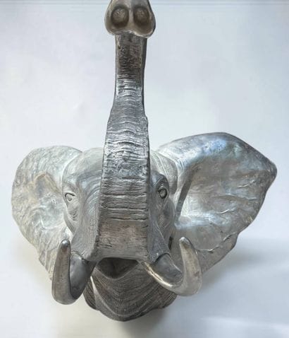 Christian MAAS (1951)
Large Elephant Head
Aluminum...
