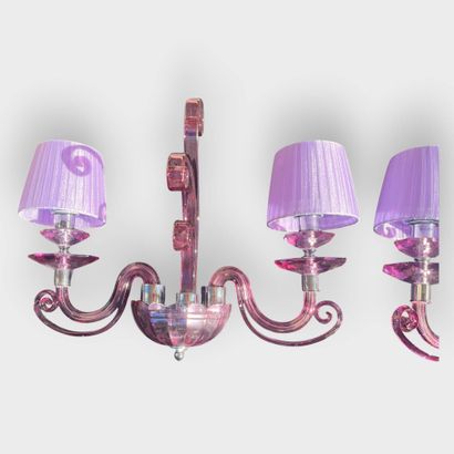 EUROLUCE
Pair of two-light wall sconces made...