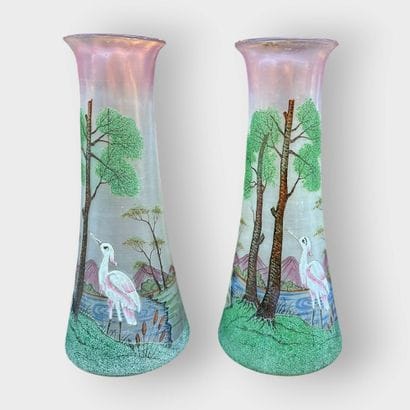 LEGRAS, dans le goût de
Paire de vases en...