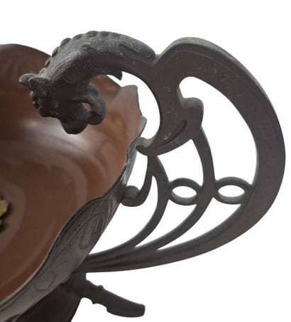 ÉPOQUE ART NOUVEAU, vers 1900
Coupe sur pied
Cuivre...