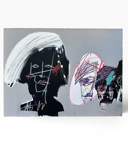 Victor HASCH (1945–2012) 
Portrait on a gray...