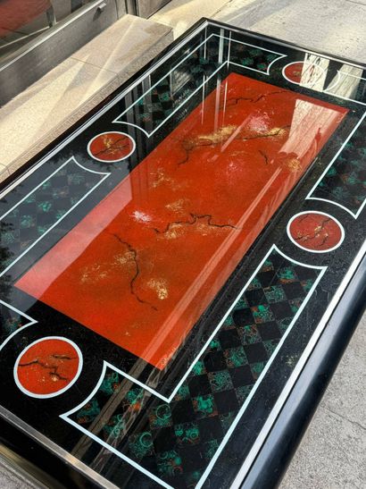 Edouard BOURDIER
Coffee table in black and...