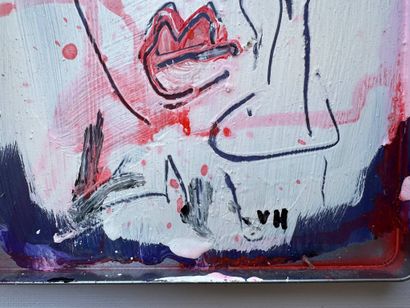 Victor HASCH (1945–2012) 
JM Basquiat – 2012
Oil...